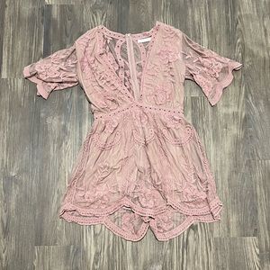 Lilac Lace Boutique Romper - Size M